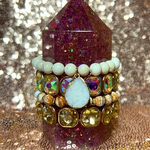 Stacked bracelets - stretchy